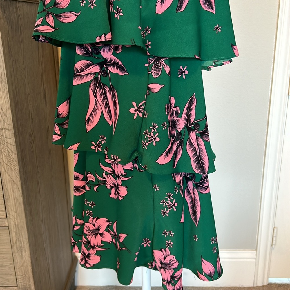 Sam Edelman | Floral Ruffle Mini Dress | Size Med - Picture 9 of 15
